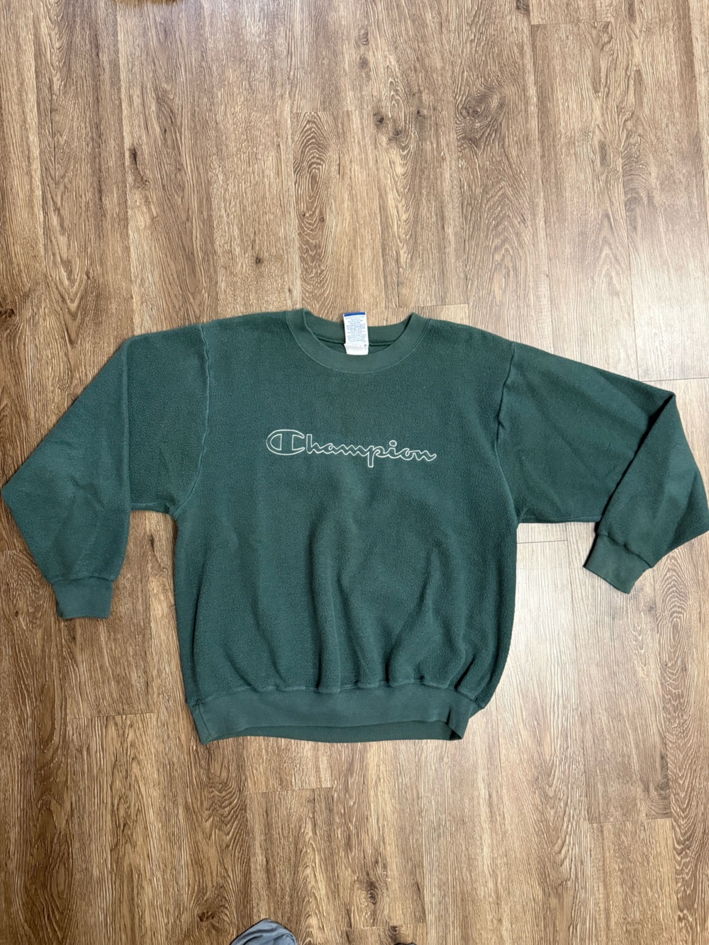 vintage‎ green Champion Reverse Weave crewneck sweatshirt